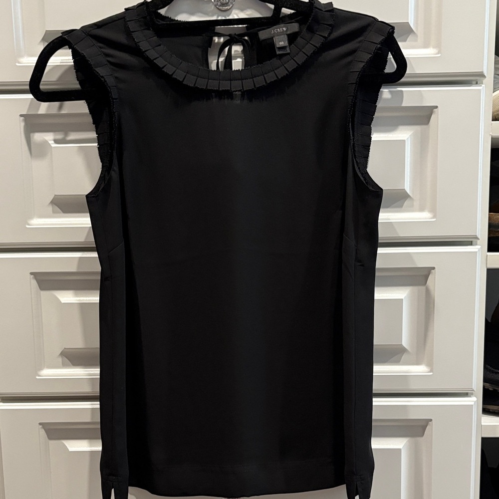 J Crew Elegant Black Sleeveless Top